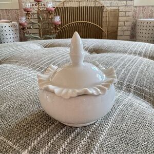 Small White Porcelain Trinket Dish